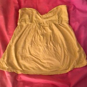Lime green tube top from AE